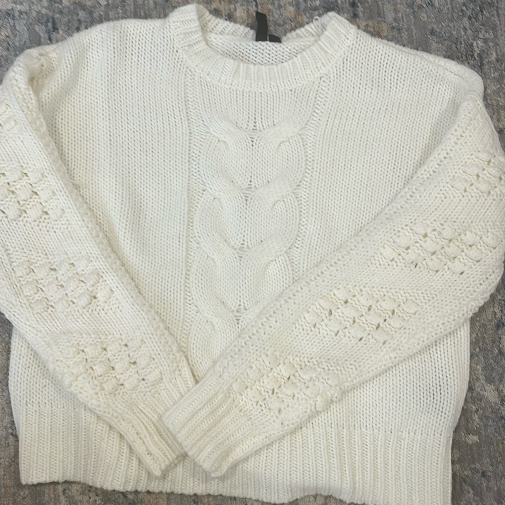White womens sweater